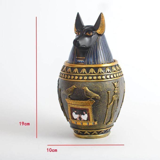 Pet  Urn Egyptian Canopic Jar Storage Box For Pets Dog Can S