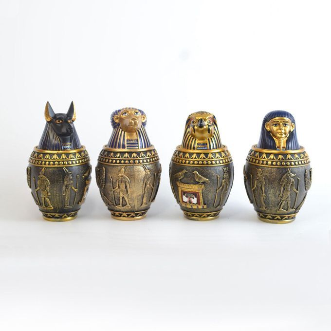 Pet  Urn Egyptian Canopic Jar Storage Box For Pets Dog Can S