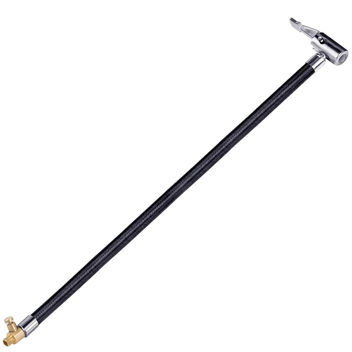 Bike Motorcycle Car Tire Air Inflator Hose Inflatable Tube Hose Tire Valve Connect Pipe Connection Air Chuck Inflator Compressor Pump Extension Hose Adapter