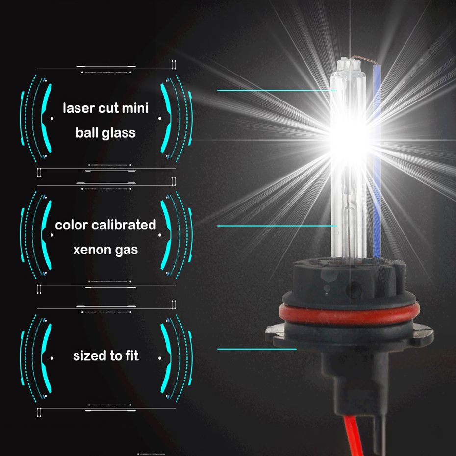 2pcs 12v 55w Xenon H7 Hid Conversion Kit H1 H3 H11 9005 Car