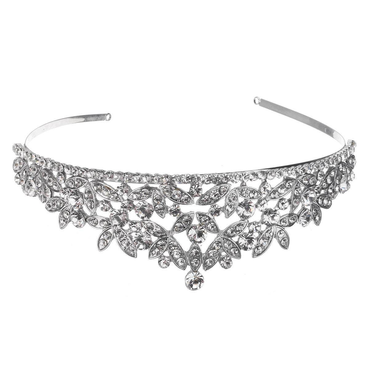 Wedding Pageant Crown Headband Crystal Rhinestone Bridal Princess Tiara Headband