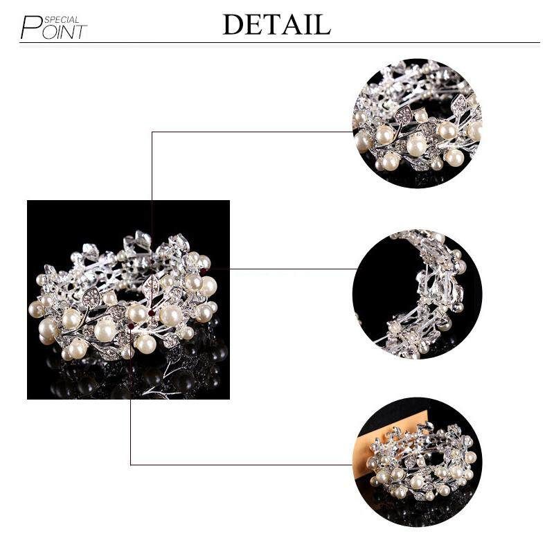 Wedding Pageant Crown Headband Crystal Rhinestone Bridal Princess Tiara Headband