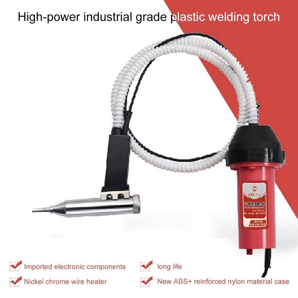 1080W Plastics Adjustable Temperature Heat Guns Welding Hot Air Torch Welding Guns with Nozzle Hose Kit for Welding Machine