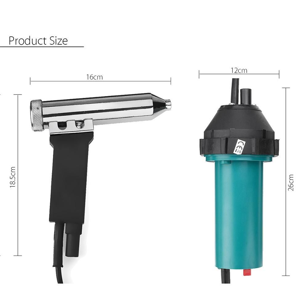 1080W Plastics Adjustable Temperature Heat Guns Welding Hot Air Torch Welding Guns with Nozzle Hose Kit for Welding Machine