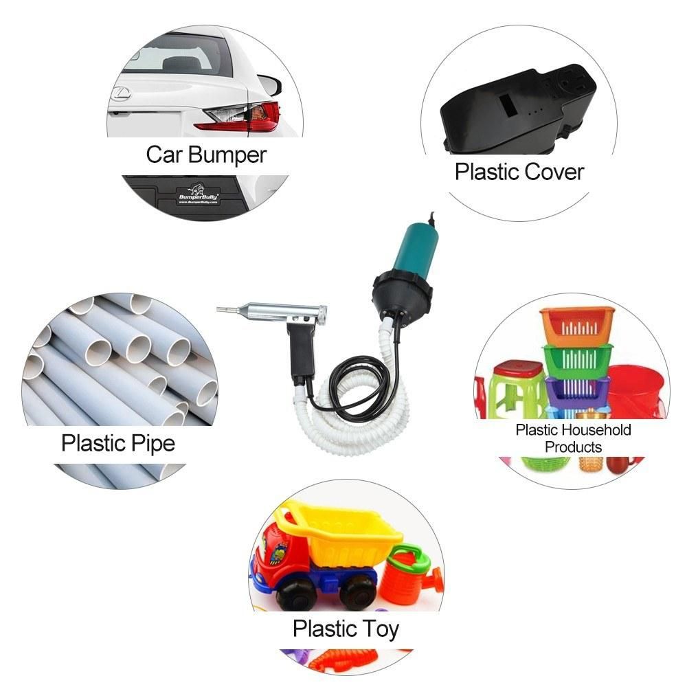 1080W Plastics Adjustable Temperature Heat Guns Welding Hot Air Torch Welding Guns with Nozzle Hose Kit for Welding Machine