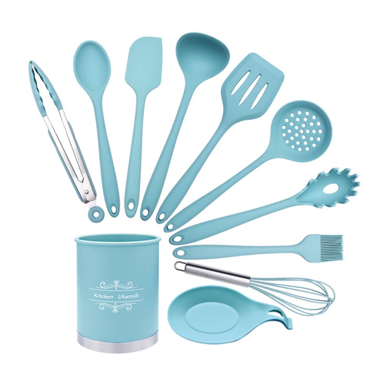 11PCS Cooking Utensils Kitchen Utensil Set Silicone