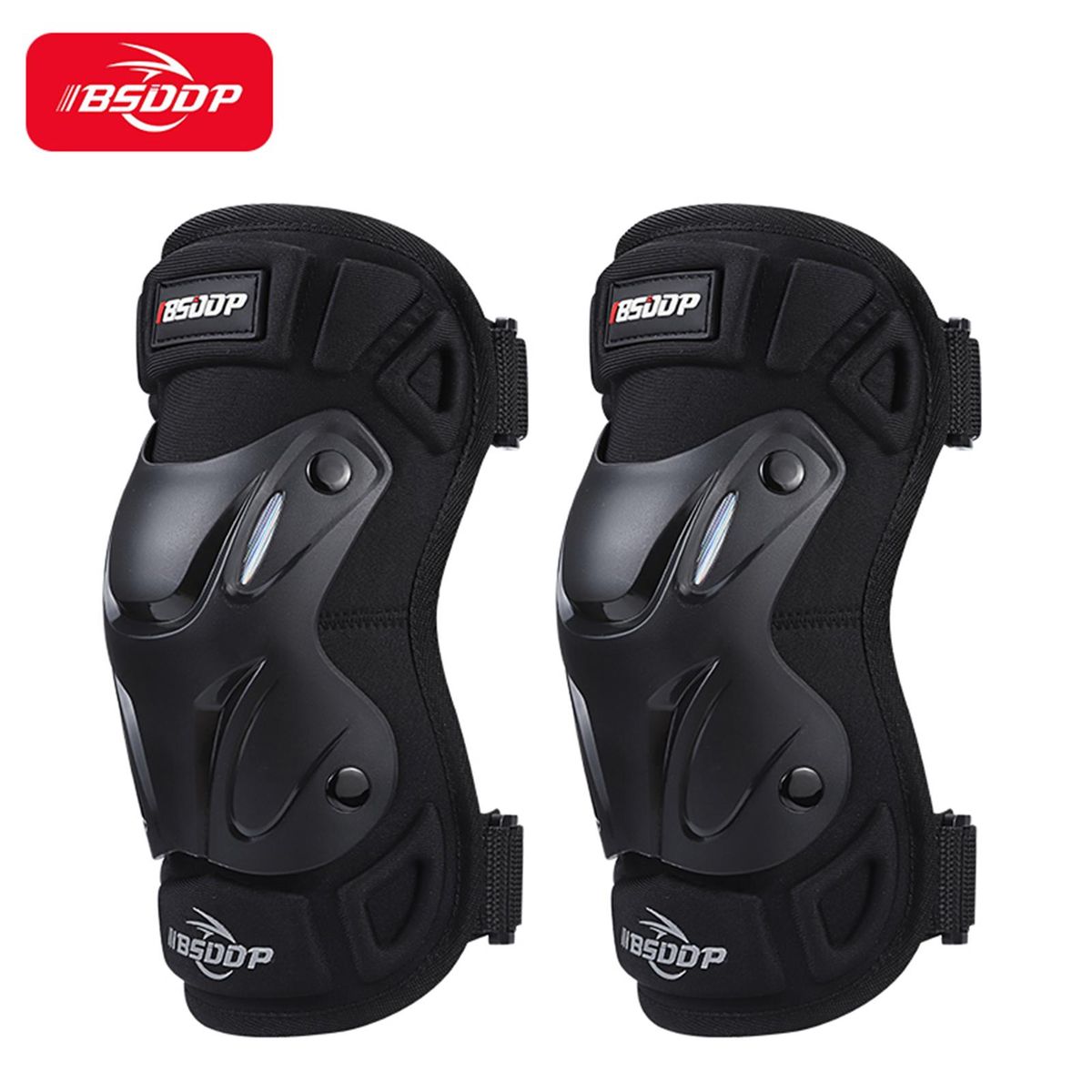 BSDDP Universal Pair of Adult Knee Brace and Elbow Guards Bicycle Bike Motorcycle Riding Knee Support Protective Pads for Motorcycle Cycling Racing Four Seasons