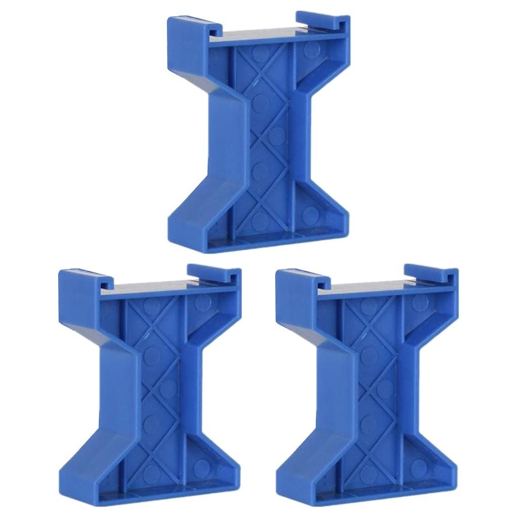 3 Pieces Plastic Train Bridge Piers Track Railway Style A Blue