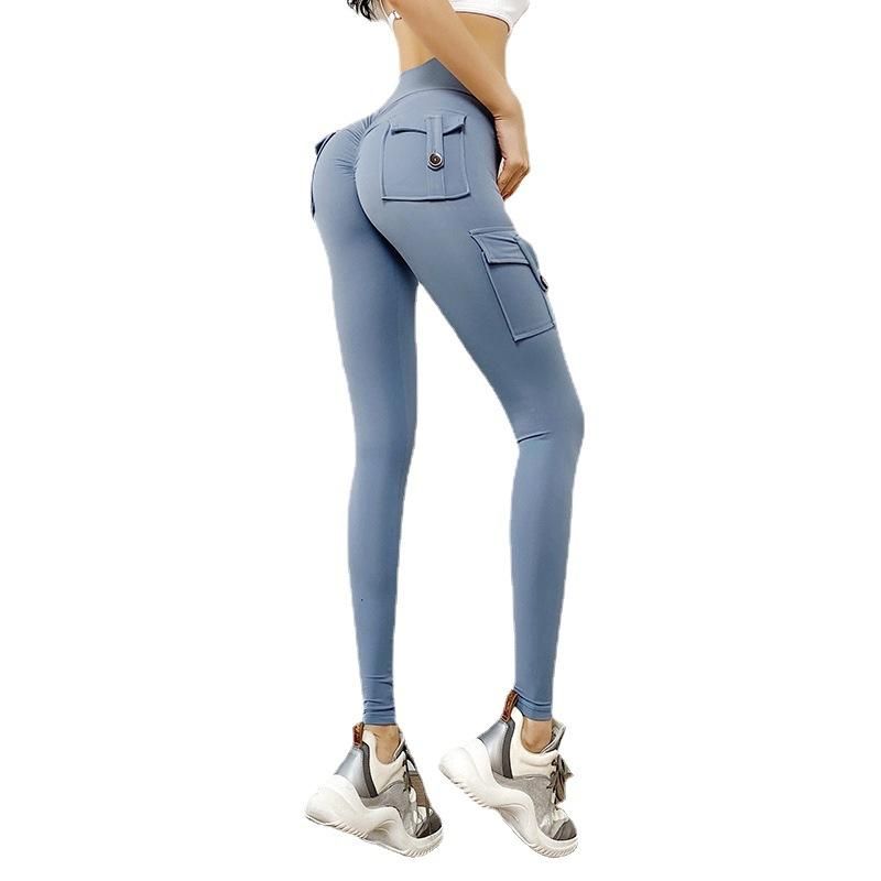 Internet celebrity sexy nude peach fitness pants for women's work wear, high waisted sexy buttocks