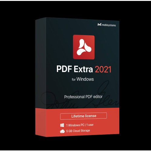 Pdf Extra 2021 - Professional Pdf Editor – 1 Windows Pc - 1 User - Lifetime License