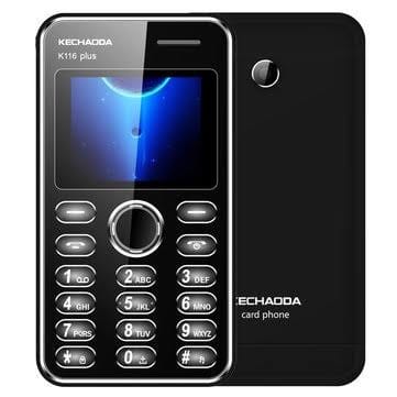 K116 - Plus Ultra-slim Card Phone - Black