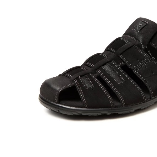 Men’s Iconic Recline All Calf Sandal - Black
