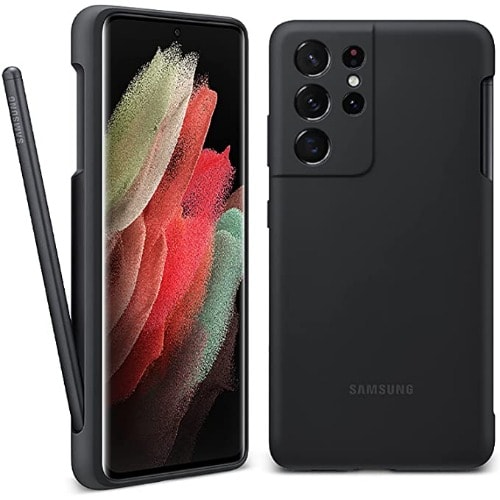 Silicone Case With S-pen Bundle For Samsung Galaxy S21 Ultra