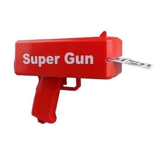 Super Money Gun For Party - Red