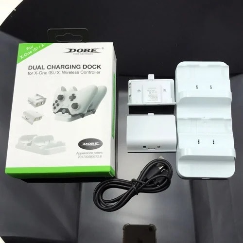 Charger Dual Dock Charging Station With 2 Battery Packs And Usb Charger For  Xbox One