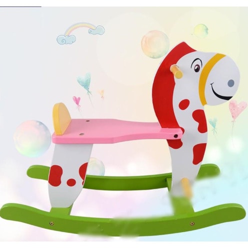 Kids Wooden Rocking Horse