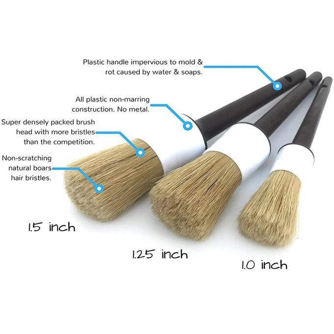 Ar Detail Brush Dudes Boars Hair Ultra Soft  Ar Detail Brush Air Vents Brush-yellow
