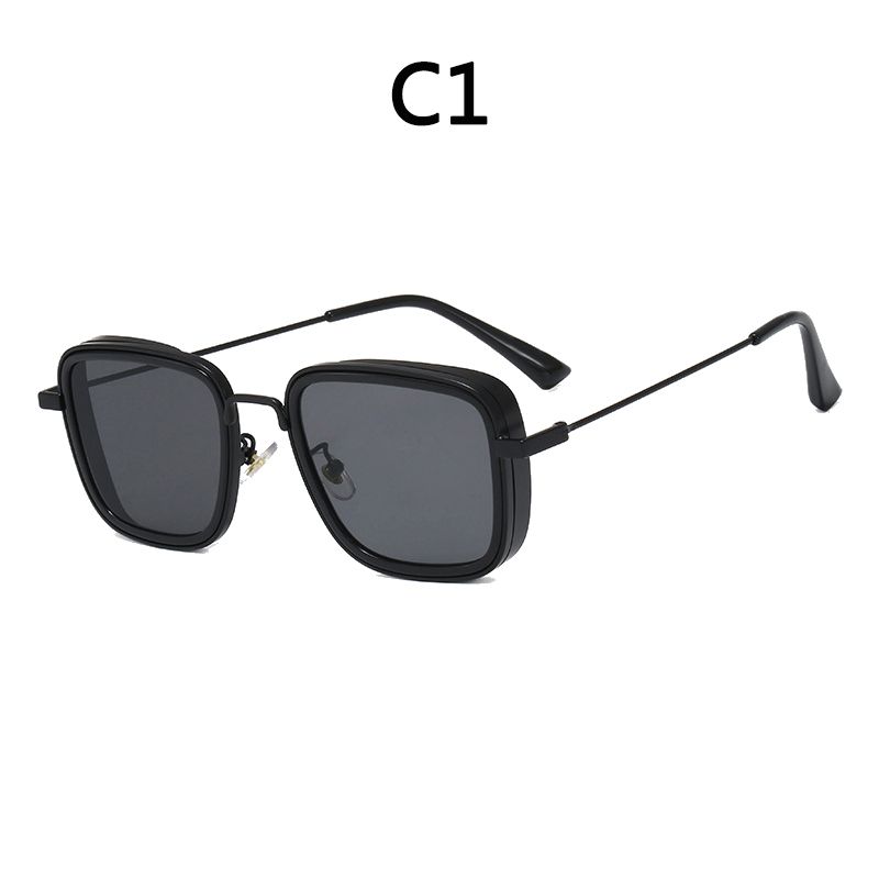New Luxury Kabir Singh India Movie Sunglasses Men Square Frame Cool Sun Shades Brand Design Glasses For Male Uv400
