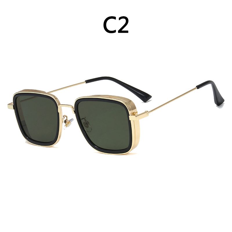 New Luxury Kabir Singh India Movie Sunglasses Men Square Frame Cool Sun Shades Brand Design Glasses For Male Uv400