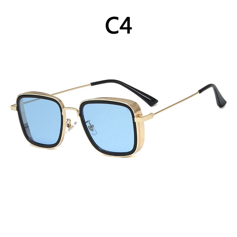 New Luxury Kabir Singh India Movie Sunglasses Men Square Frame Cool Sun Shades Brand Design Glasses For Male Uv400