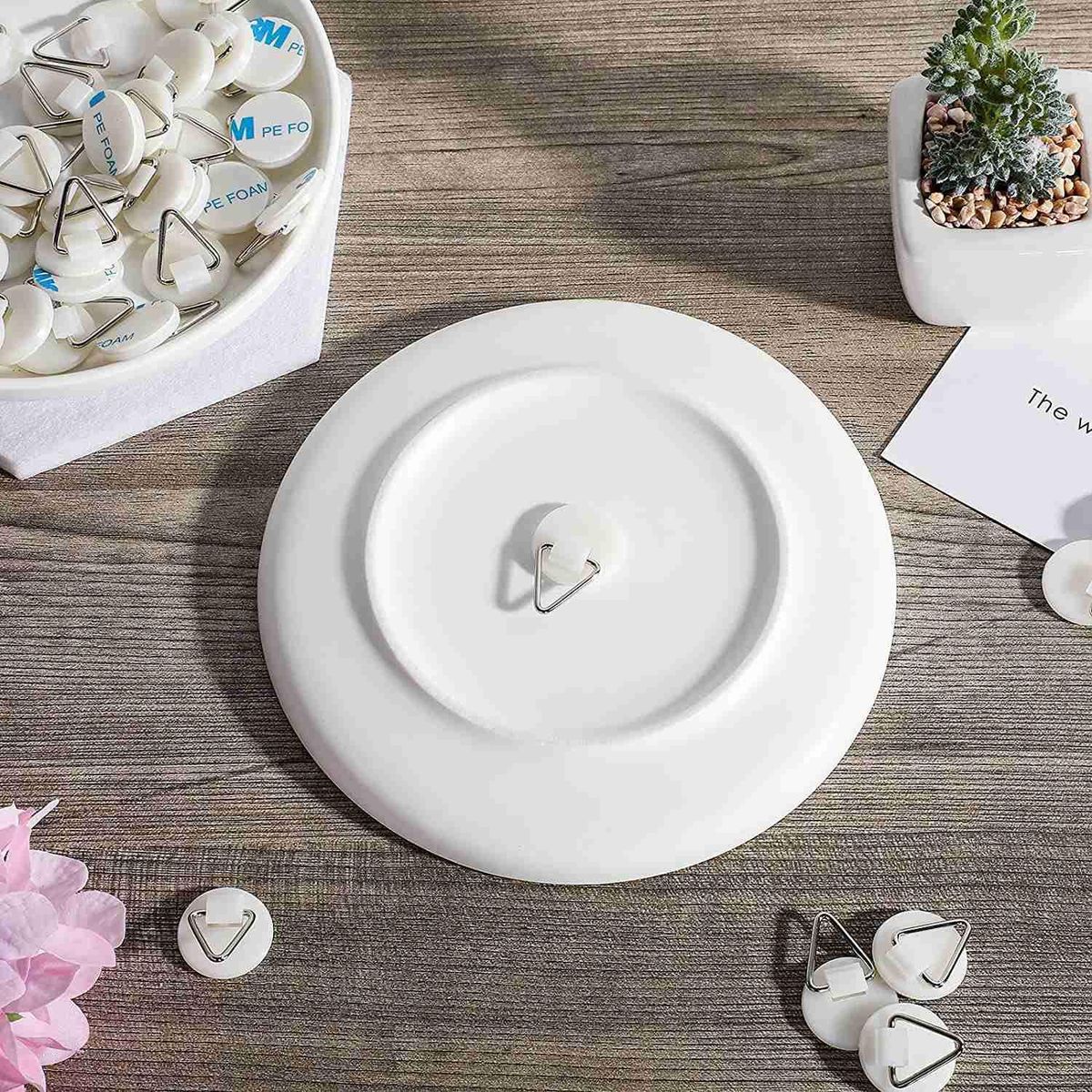 Plate Hanger Adhesive Wall Hanger Round Adhesive Hanger Hook,Adhesive Self Adhesive Hooks Sticky Wall Hooks