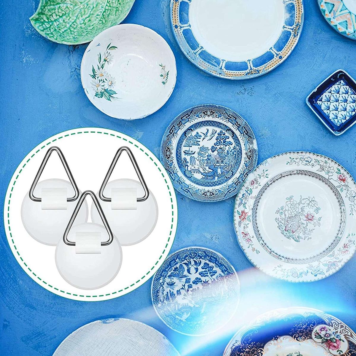 Plate Hanger Adhesive Wall Hanger Round Adhesive Hanger Hook,Adhesive Self Adhesive Hooks Sticky Wall Hooks