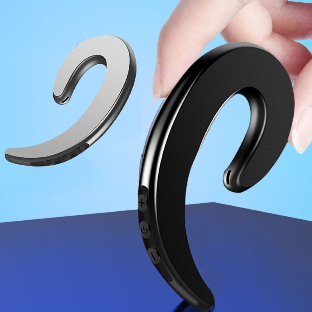 Y12 1Pc Wireless Bluetooth Bone Conduction Earhook-Silver