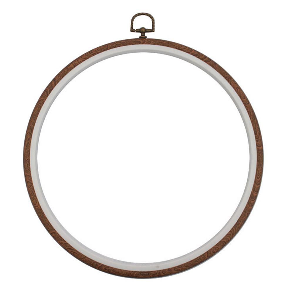 Wooden Plastic Frame Embroidery Hoop Ring Circle Round Loop For Cross Stitch Machine Hand DIY Needlecraft Sewing Tools 14cm