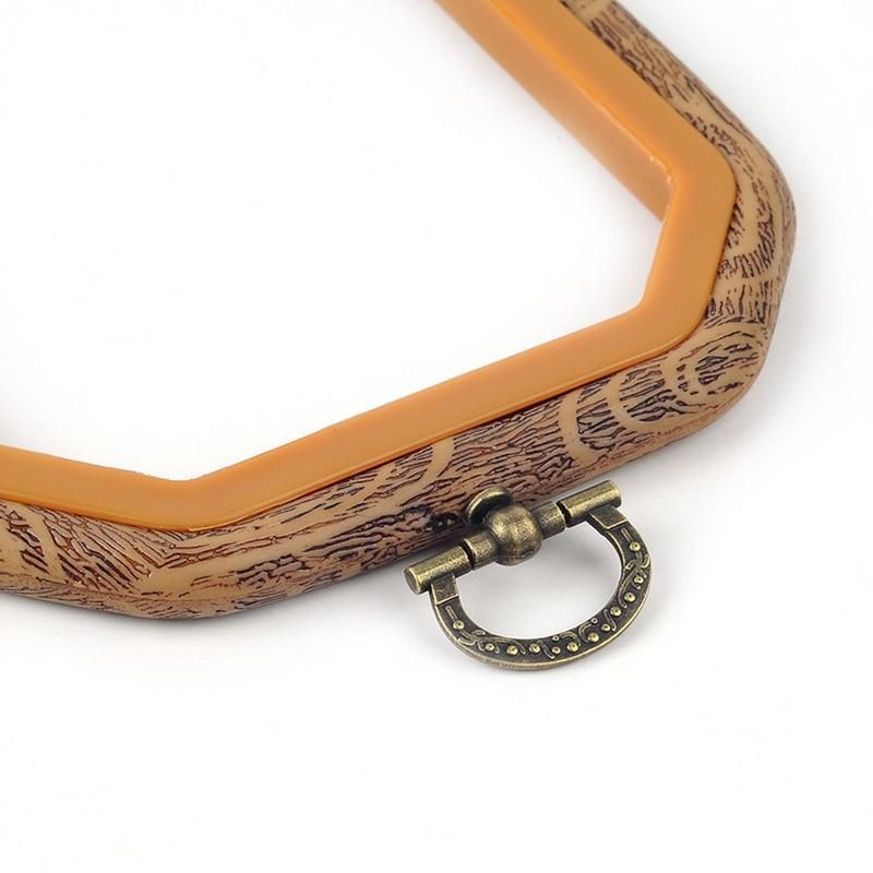 Wooden Plastic Frame Embroidery Hoop Ring Circle Round Loop For Cross Stitch Machine Hand DIY Needlecraft Sewing Tools 14cm