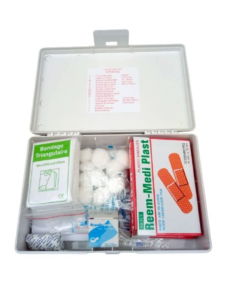 FULLY KITTED FIRST AID BOX
