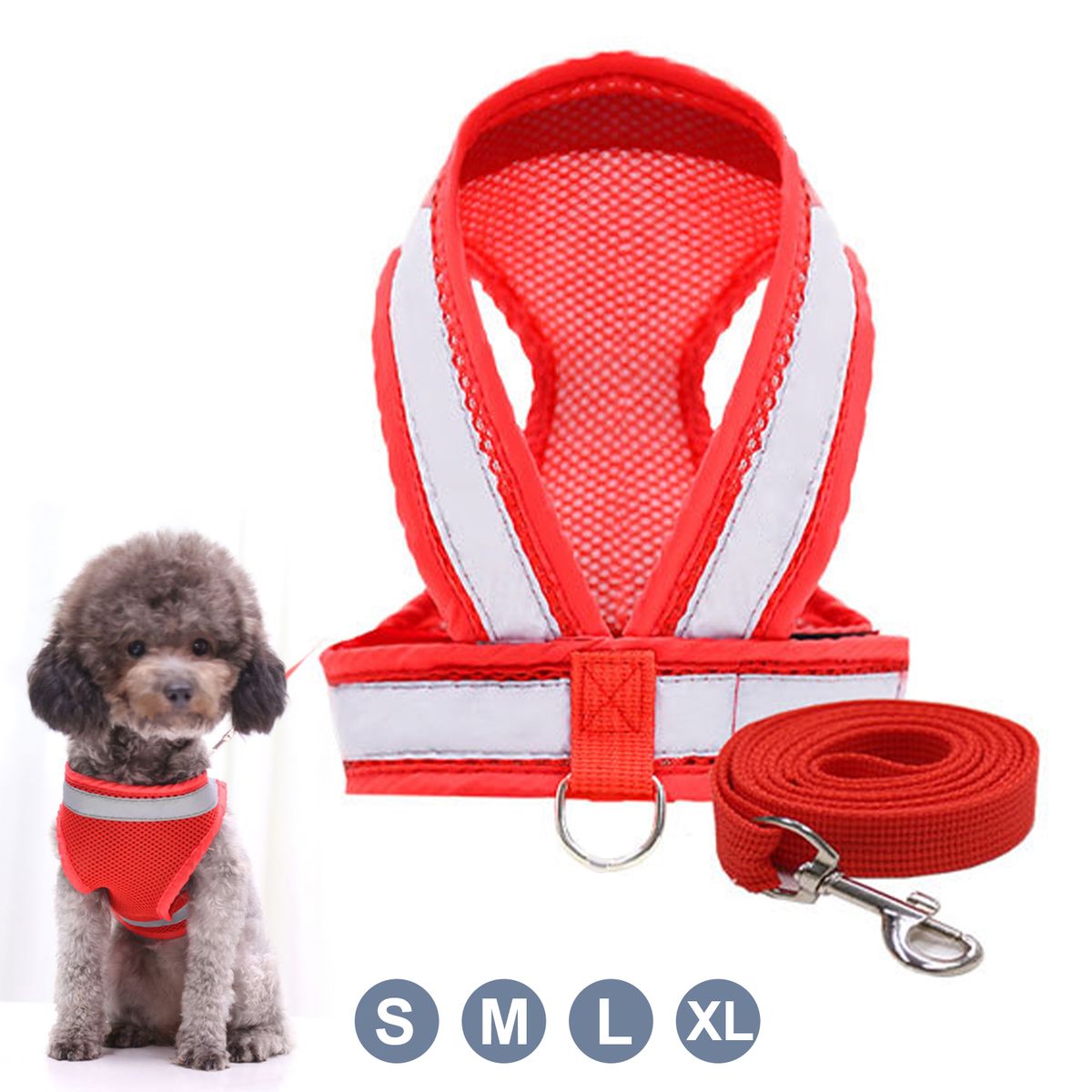 Dog Harness Dog Leash Set Pet Harness And Leash For Walking