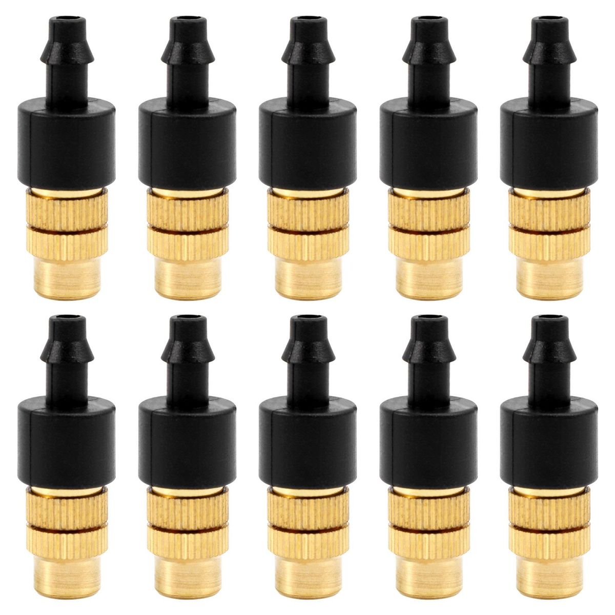 10 pcs Adjustable Misting Nozzle for Gardening Sprinkle Brass Watering Sprinkler Sprayer For Irrigation System
