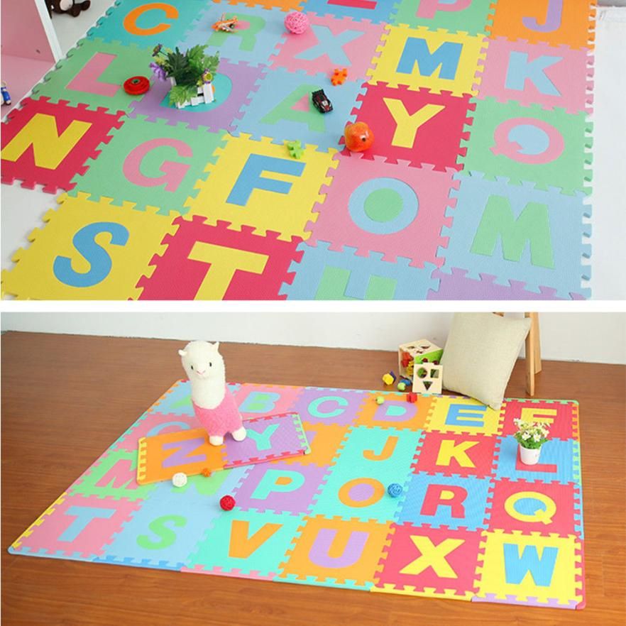 36pcs Large Alphabet Numbers Eva Floor Play Mat Ba