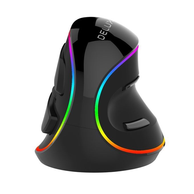 Delux M618 PLUS Wired Vertical RGB Gaming Mouse 6 Buttons 40