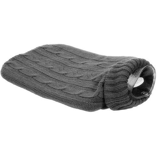 Gray Hot Water Bottle Cover Knitted Jumper Cover