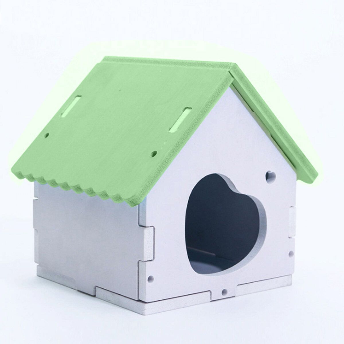 Board Hamster Nest House Pet Home Stairs For Small Pet Sleeping Bed -- Blue/ Green/ Pink Green