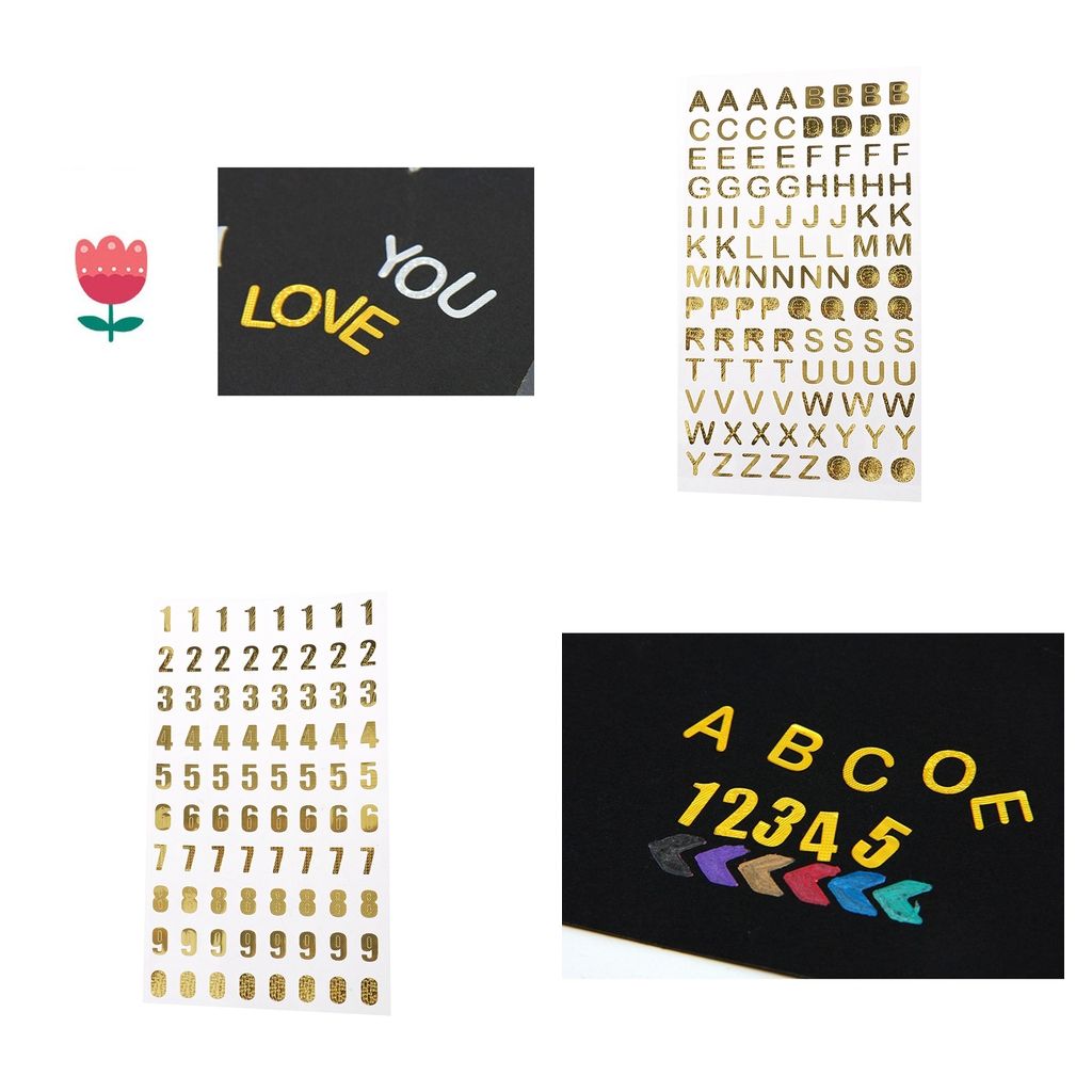 Self Adhesive STICKERS Gold /Numbers