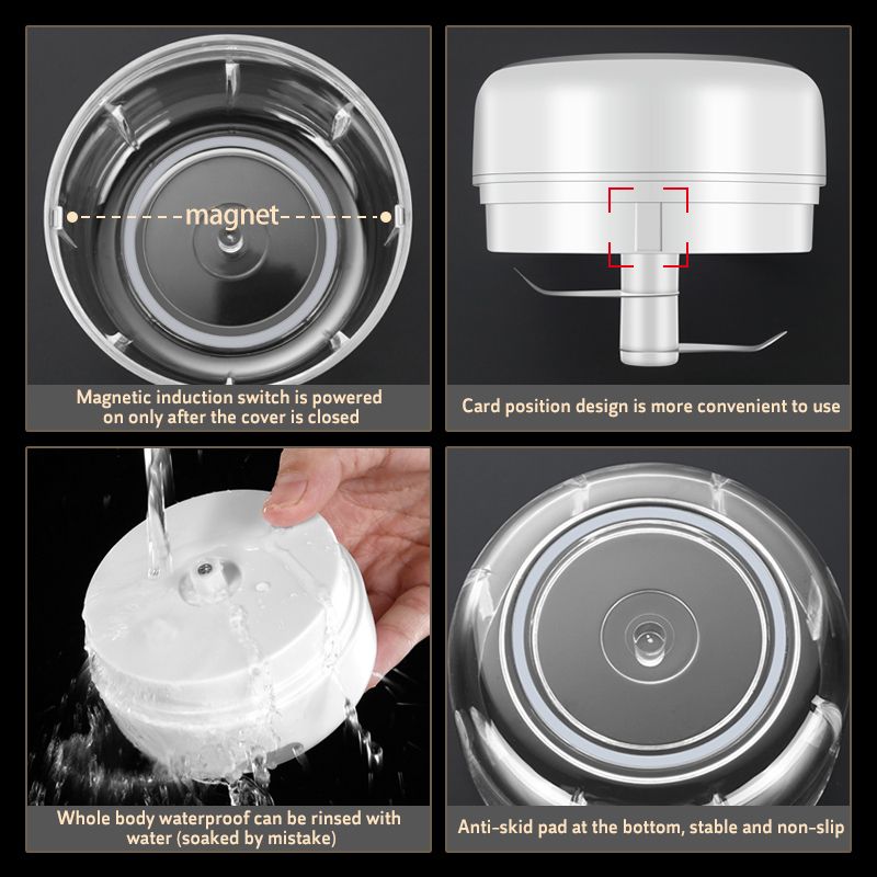 （Garlic Crusher）Multi-Function Food Chopper Meat Machine Crusher Blender Household Vegetable Chopper Shredder Garlic Cutter Meat Blender Kitchen GRE
