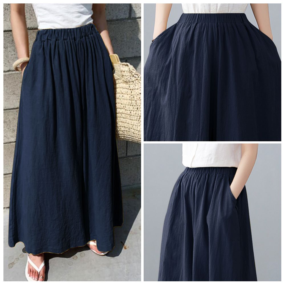 Women Wide Legs Pants With Pockets