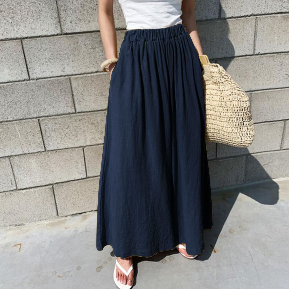 Women Wide Legs Pants With Pockets
