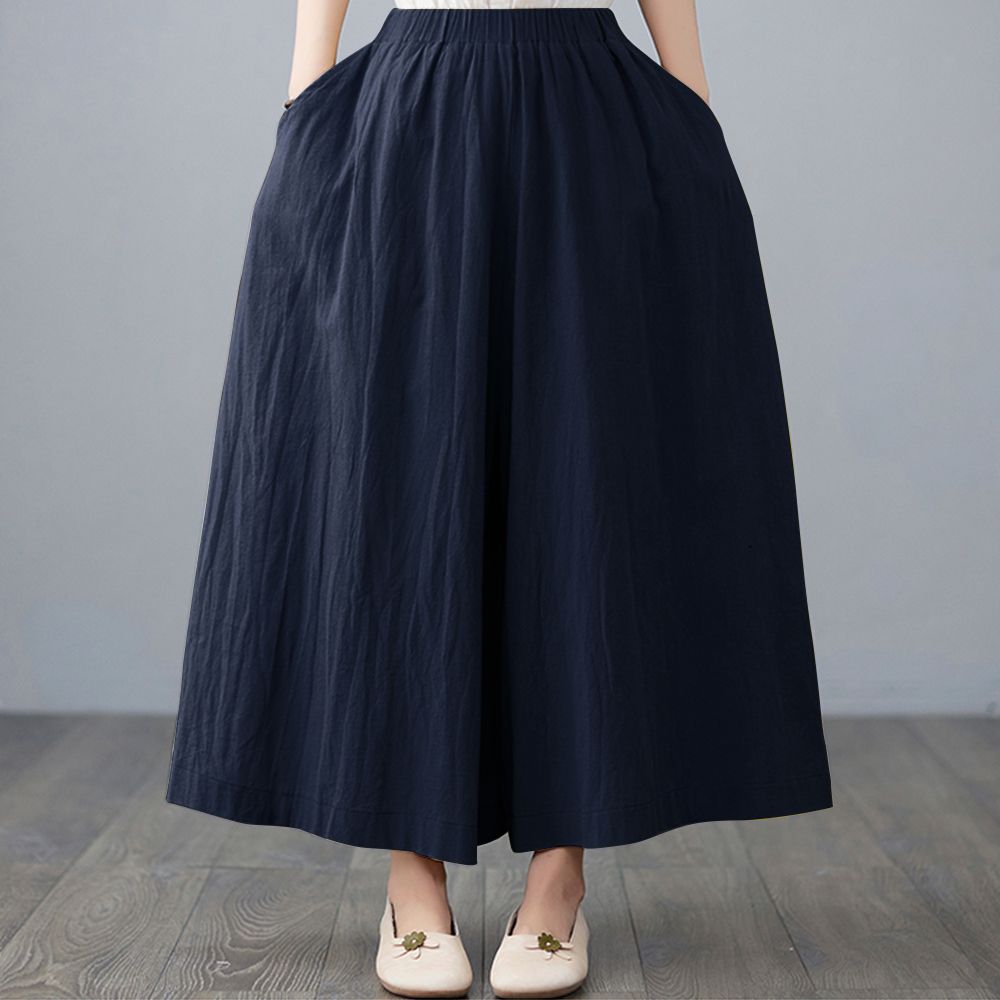 Women Wide Legs Pants With Pockets