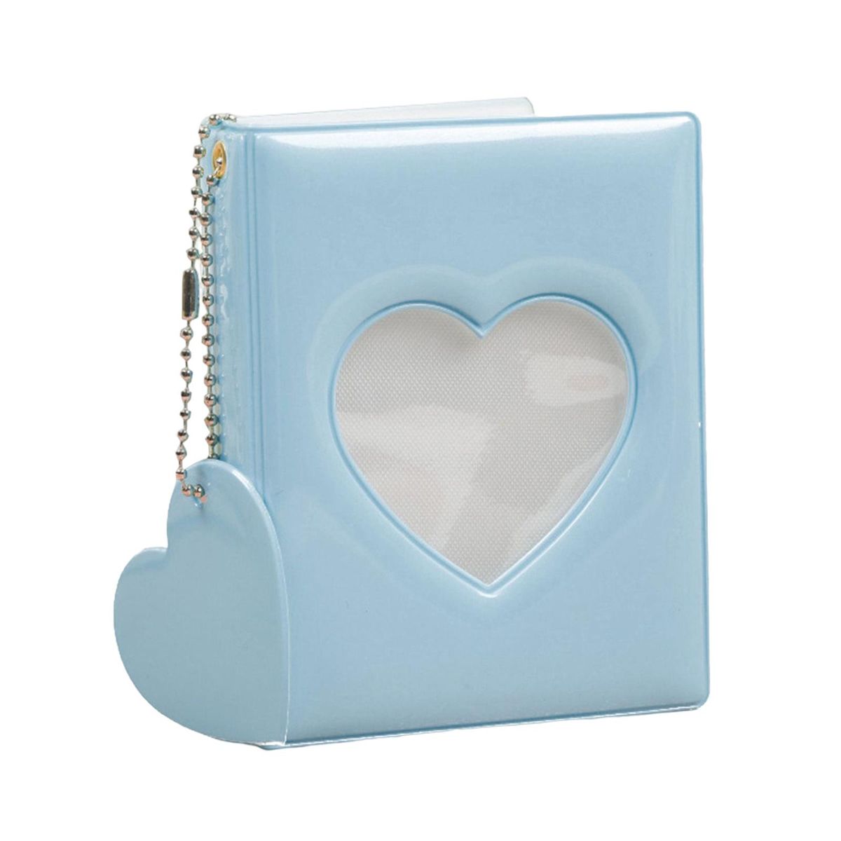 3 Inch Photocard Holder Book Mini Picture Blue And White