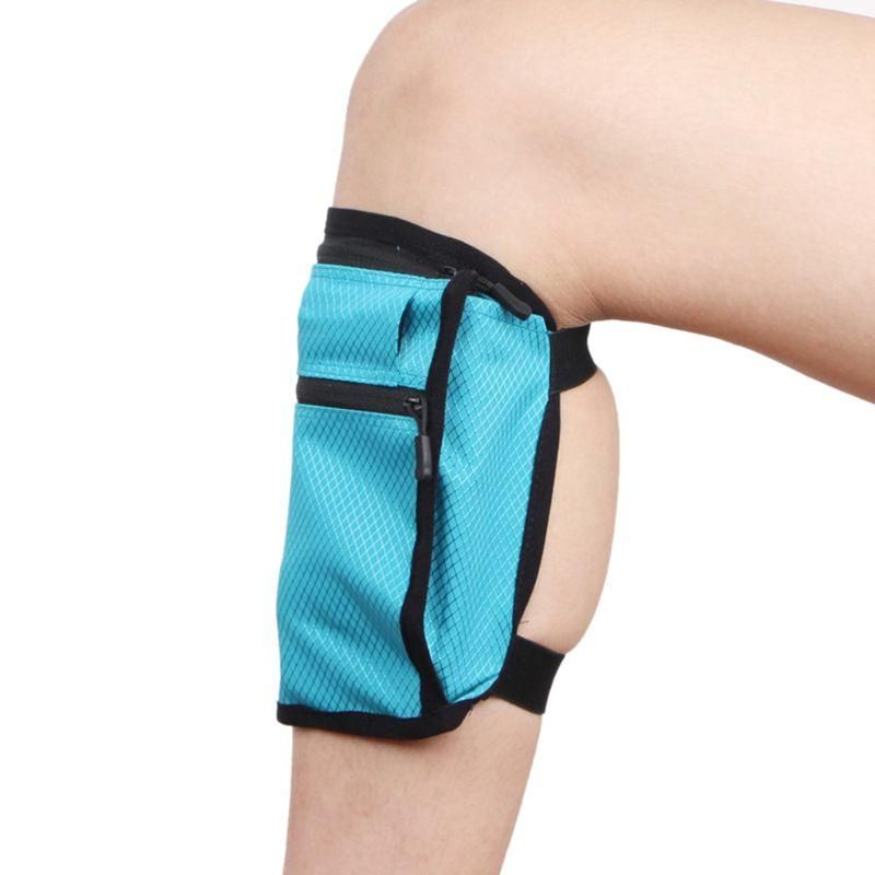 Cinturon de viaje para pierna para hombre y mujer billetera de seguridad para dinero tarjeta de identificacion pasaporte bolso oculto 28GD