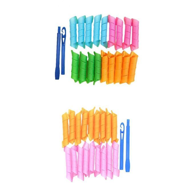 36Pcs Hair Curlers Heatless Spiral Curls DIY Styling Kit For Women