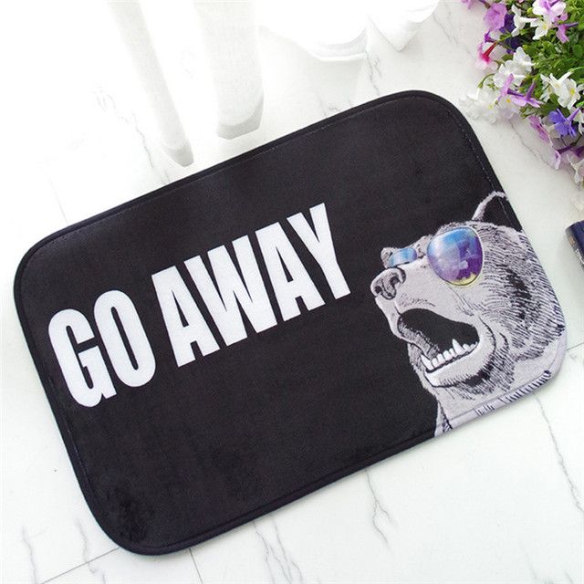 1pc 40x60cm Go Away Grumpy Kitchen Carpet Floor Ma