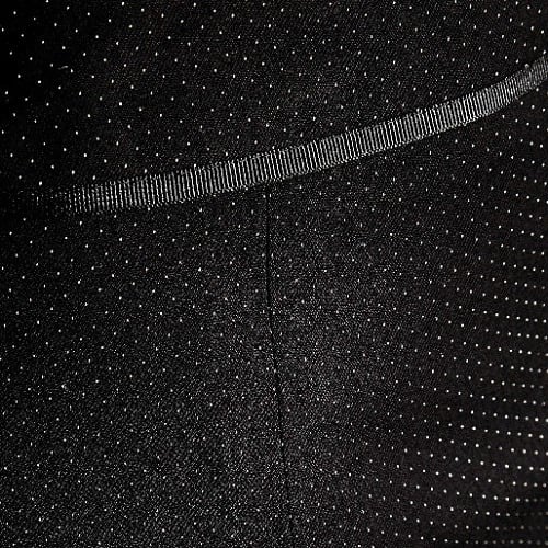 Metallic Spot Side Split Pencil Skirt - Black