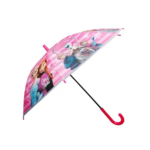 Children Cartoon Character Umbrella - Pink