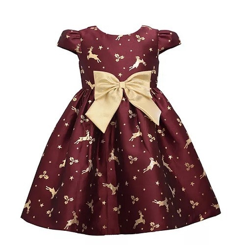 Girls Special Occasion Jacquard Dress