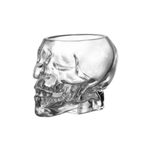 Crystal Skull Head Cup Shot Glass Cup For Whiskey Wine Vodka Transparent Halloween Bar Home Drinking Ware Man Gift Cup