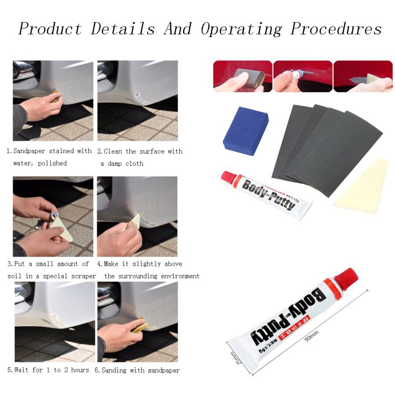 Auto Products Car Body Putty Scratch Filler Painting Pen Assistant Smooth Vehicle Care Repair Tool